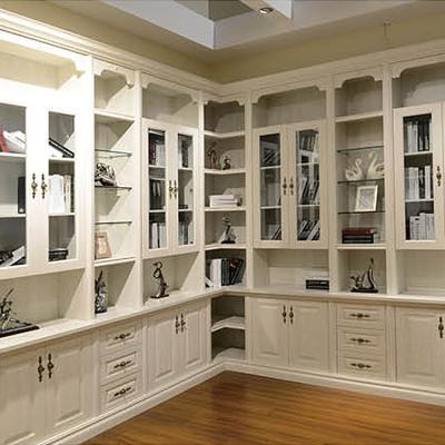 China (Others)Adjustable American Modern Simple Solid Wood Book Shelves Library Home Office Furniture for sale