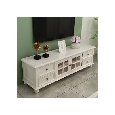 China Industrial Antique Strong Custom Home Furniture Living Room TV Stand Designs Solid Wood TV Cabinet With Drawer for sale