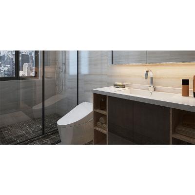 China Modern Custom Easy Installation Interior Bathroom Furniture Bathroom Vanity For Hotels for sale