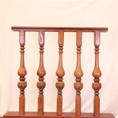 China Customized Design Customized Wood Baluster Stair Railing Stair Pillars Balusters Contemporary Railings For Stairs for sale