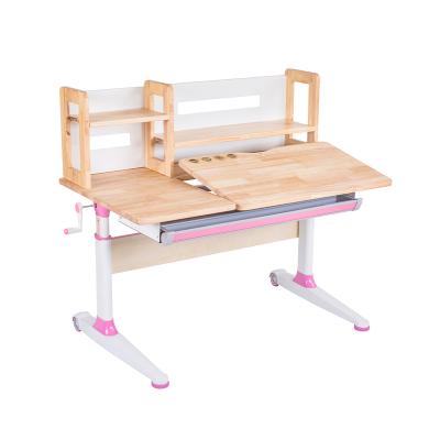 China New Modern Imported Ivory Wooden Children's Study Table 3-18 Years Adjustable Children's Study Table for sale