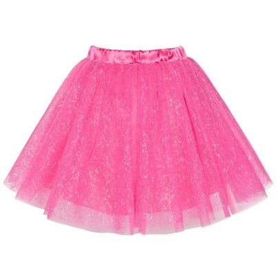 China Yellow Black Short Ballet Dance Anti-wrinkle Pink Tutu Girls Puffy Skirt for sale