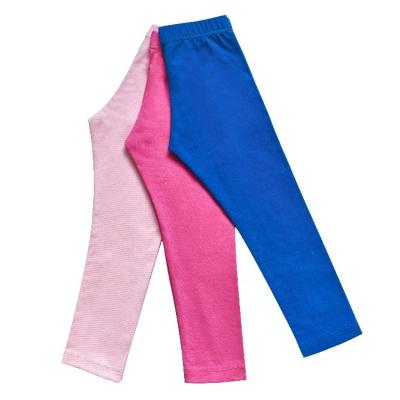 China 3-Pack Girls Cotton Spandex Stretch Leg Warmers Toddler Kids Tight Pants Breathable For 2 Years for sale