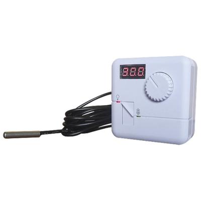 China Smart Digital Led Display Security Thermostat Socket Heater With External Sensor Booth TH-555DE for sale