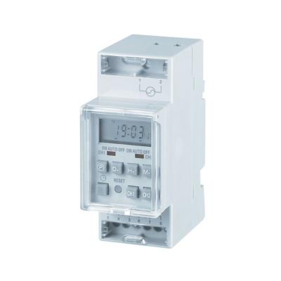 China Promotional Digital 2 Channel Din Rail Timer New Industrial Programmable Digital Electronic Timer for sale