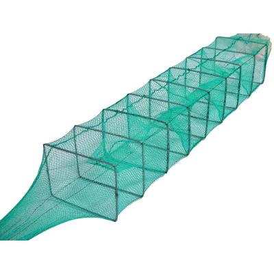 China Foldable Multifilament Crab Fish Crawfish Lobster Shrimp Prawn Trap Net Bait Fishing Pot Cage for sale