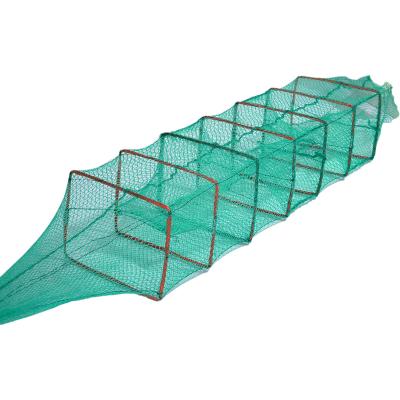 China Folding Multifilament Fishing Net Trap Cage Commercial PE Wire Trap Fish Traps Pot for sale