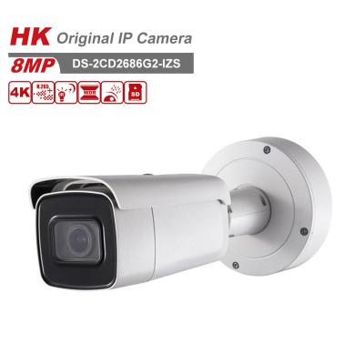 China Original AcuSense H.265+ Darkfighter Night Vision HK DS-2CD2686G2-IZS 4K IP Camera Varifocal 4X Zoom Bullet POE Camera Night Vision for sale