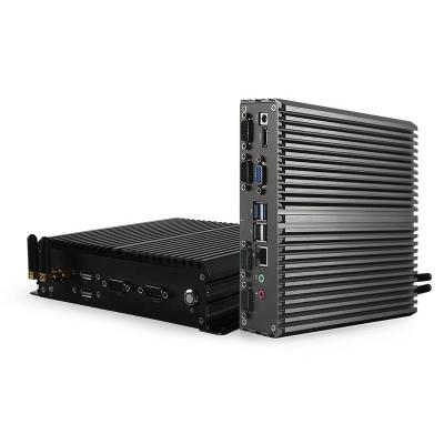 China J1900 Industrial Mini Desktop Computer Fanless PC With Wifi BT4.0 Dual Band Network Card LVDS for sale