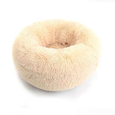 China Best Custom Waterproof Washable Stocked Around Non-Slip Removable Outdoor Fur Cat Dog Bed Fluffy Pet Bed Maker Long Faux Fur for sale