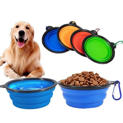 China Custom Viable Silicone Portable Luxury Collapsible Collapsible Collapsible Dog Bowl Pet Travel Yooson Food Feeding Bowl for sale