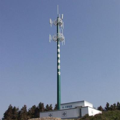 China 20m Wifi Communication Antenna Mast Construction Steel Single Pole Communication Tower Self Supporting High Tower Mast for sale