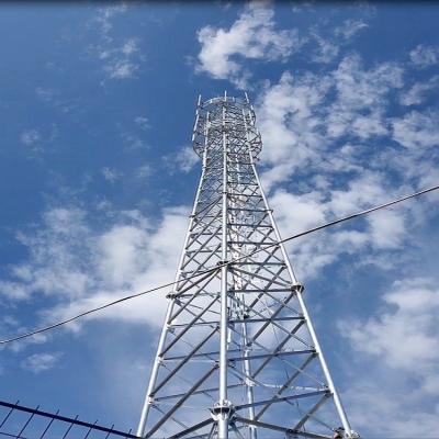 China Free Standing 3 Leg Triangle Cell Angle Construction Lattice Galvanized Steel Telecom Communication Mast Tower for sale