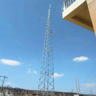 China Building 40m Lightning Protection Tower , Triangle Lightning Protection Tower for sale