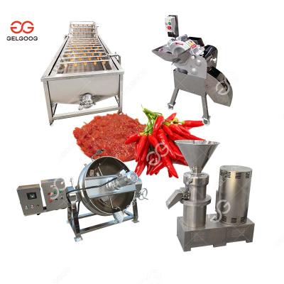 China Gelgoog 100Kg/H High Efficiency Tomato Sauce Chili Paste Processing Machine Small Chili Sauce Making Machine for sale