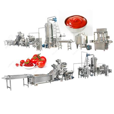 China High Yield 500Kg/H Automatic Tomato Sauce Processing Plant Line Cost Machine For Tomato Sauce Making Video for sale