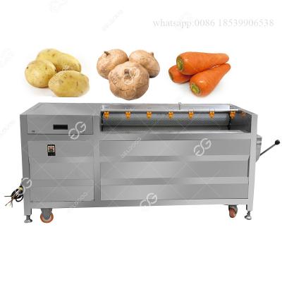 China Industrial Beets Ginger Yam Washing Machine High Efficiency Fresh Root Vegetable Peeling Machine for sale