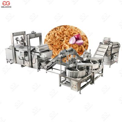 China High Efficiency Gelgoog Industrial Automatic Onion Rings Frying Machine 200Kg/H Continuous Onion Frying Machine for sale