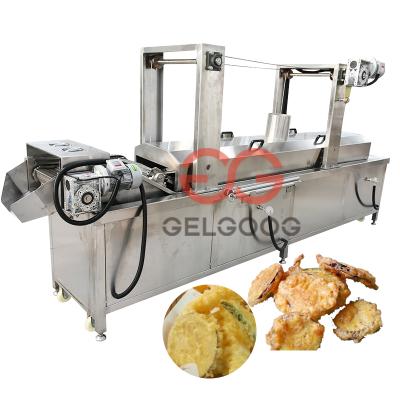 China Frying Snacks 200Kg/H Sus304 Prawn Cookie Fryer Spring Roll Frying Kachri Murukku Tempura Frying Machine for sale