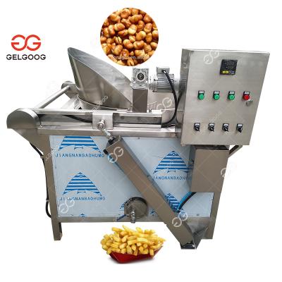 China Factory Price High Efficiency Round Pot Snack Frying Machine Chicken Potato Chips Fryer Machine for sale