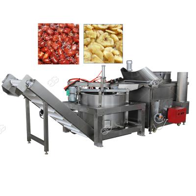 China Banana Chips Frying Machine For Sale Potato Onion Fryer Fryer Plantain Chips Snacks Food Donuts Potato Chin-Chin for sale