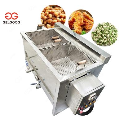 China Easy Frying Machine Continuous Operation Chicken Chips 2 Tank 4 Basket Used Gas Frying Machine Industrial Electric Deep Fryer for sale