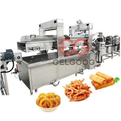 China High Efficiency CE Certificate Industrial Bean Peas Deep Fryer Pani Puri Dumpling Frying Machine for sale