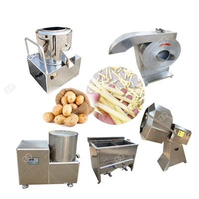 China Vegetable Processing Plant 80Kg/H Horizontal Chips Tube French Fries Making Machines Potato Potato Making Machine for sale