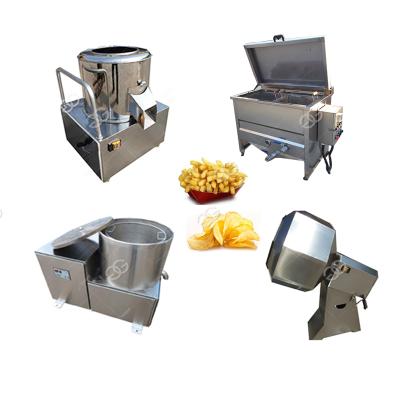 China Potato Chips Frier Equipment Small Vegetable Processing Plant Potato Chips Making Machine for Home for sale