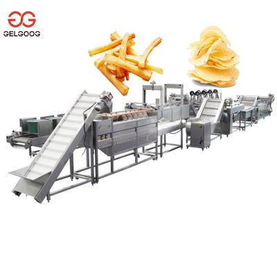 China High Efficiency Potato Cassava Wavy SS304 Automatic Automatic Potato Chips Making Machine for sale