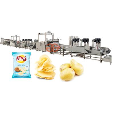 China Vegetable Processing Plant Full Auto Potato Flakes Equipment Potato Chips Maker Potato Chips Cookies Making Machine for sale