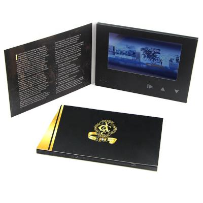 China Recycled Materials LCD Screen Greeting Card Supplier Fancy 3d Video Greeting Card for sale