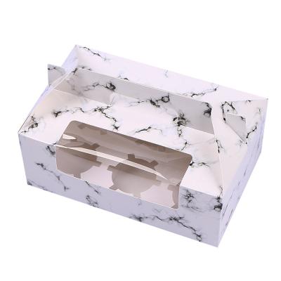 China Handmade Wholesale Small Size Food Coffee Cup Boxes Plastic Sanitary And Clean Packing Box With Paper Insert for sale