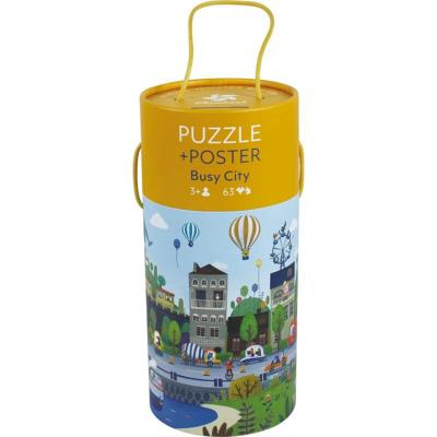 China Wholesale Custom Handmade Logo Cylinder Shape Round Tube Gift Packaging Box For Puzzles for sale