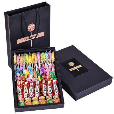 China Recycled Sweet Lollipops Materials Manufacturer Custom Children Birthday Valentine's Day Gifts Sweet Boxes for sale