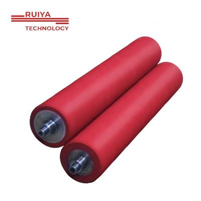 China Hot Sale Customized Polyurethane Rubber Roller Heat Resist Industrial Rubber Roller Factory Small Rubber Roller for sale