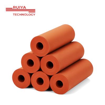 China Factory Wear Resistant High Quality Heat Resist Silicone Rubber Roller Pulley Machine Customized Quality Silicone Roller for sale