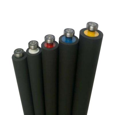 China Factory hot sale low price steel curved rubber roller coated nbr rubber for industry dyeing size for sale