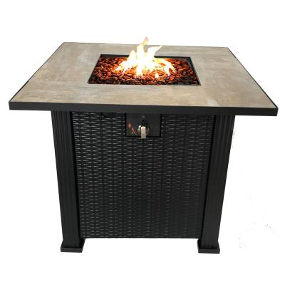 China New Style Outdoor Geno Metal Gas Fire Pit en venta