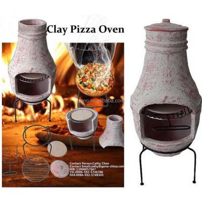 China Easily Assembled Classic Wood Burning Pizza Oven Clay Pizza Oven Price for sale