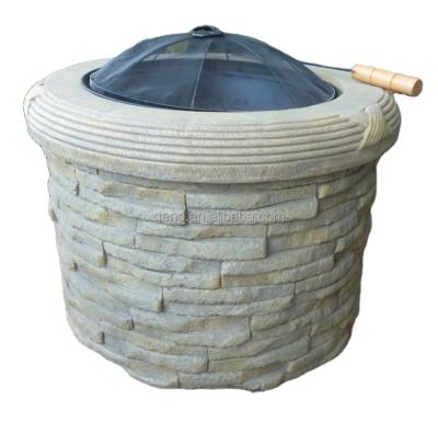 Chine Modern fashion design lifestyle fire pit fiberstone top quality material stove à vendre