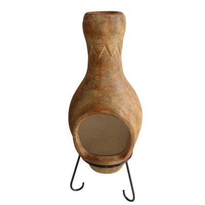 Chine Idoor And Outdoor Cooking Tool Clay Chiminea Outdoor Wood Fired For Garden Decoration à vendre