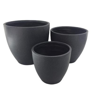 China Modern Rectangular Garden GRP Pots Large Fiberglass Plant Pot for sale