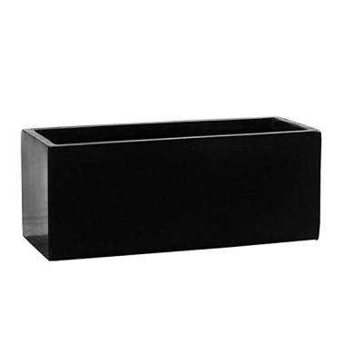 中国 Modern Low Light Strong Polystone Rectangular Pot For Outdoor Decoration 販売のため