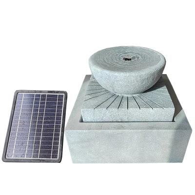 China Country Water Fountains Decoration Solar Outdoor Fountain For Garden Solar Square Water Fountain for sale