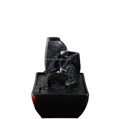 Κίνα 2018 Europe polyresin cool fountain black tabletop fountain water feature προς πώληση