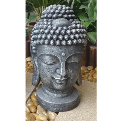 중국 China fiberstone indoor buddha head statue in lead finish 판매용