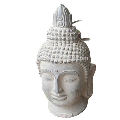 중국 Light China fiberstone buddha head for home decor 판매용