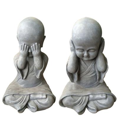 중국 Religious Sitting Monk Garden Decoration Resin Child Buddha Statue For Buddha Statue Wholesale 판매용