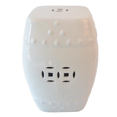 Κίνα Convertible antique outdoor ceramic white stool for garden decoration προς πώληση